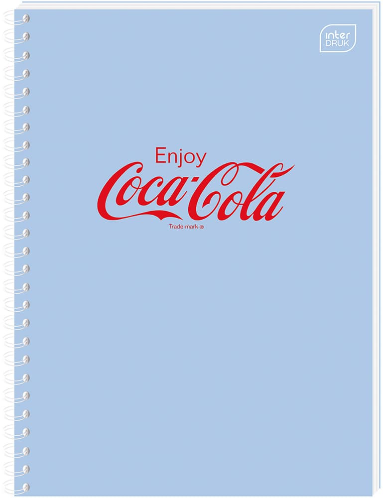 Kołozeszyt A6 80k kratka Soft Touch COCA COLA INTERDRUK