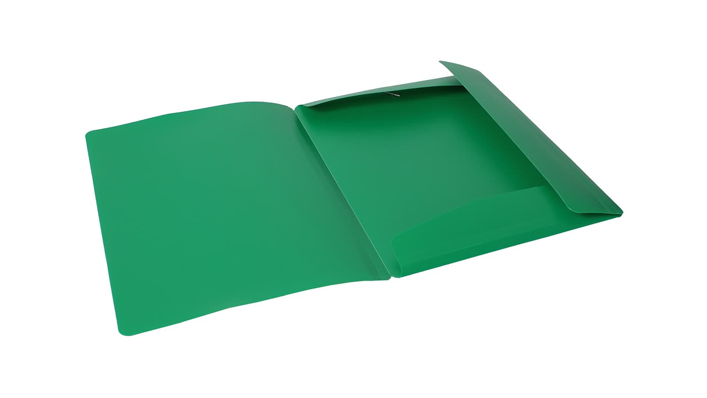 Teczka z gumką szeroka na dokumenty A4 PP s.pomarańczy zielona TGS-01-02 BIURFOL