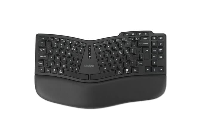 Klawiatura bezprzewodowa ergonomiczna Pro Fit KB675 EQ TKL czarna K75491WW KENSINGTON