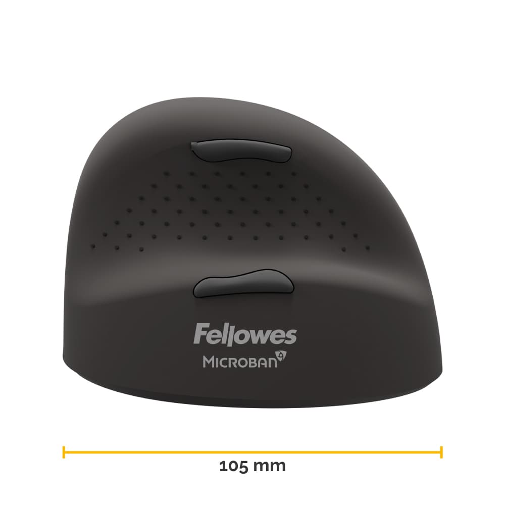 Mysz ergonomiczna PLUS pionowa, praworęczna czarna BREYTA 100143581 FELLOWES
