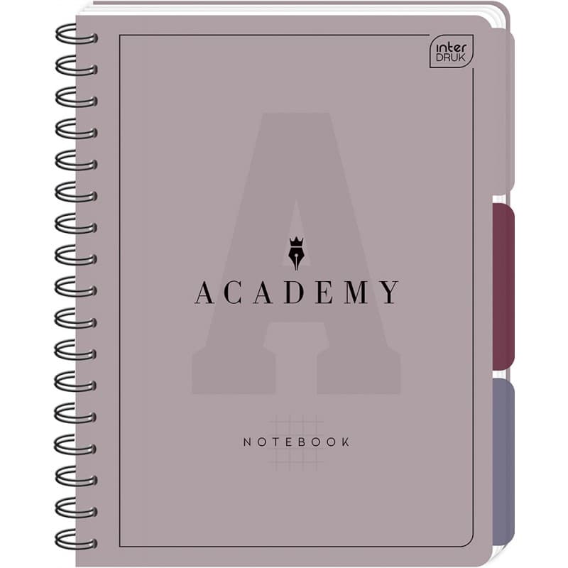 Kołozeszyt A4 100k. kratka 90g przekł PP ACADEMY