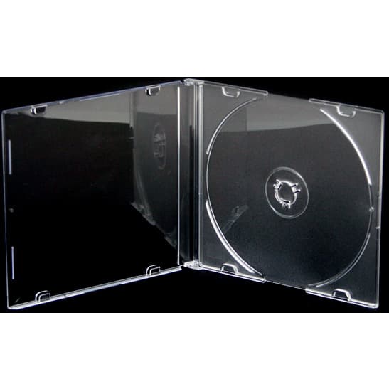 Pudełko na płytę CD slim 5,2mm przezroczysta taca NATUNA (56621)