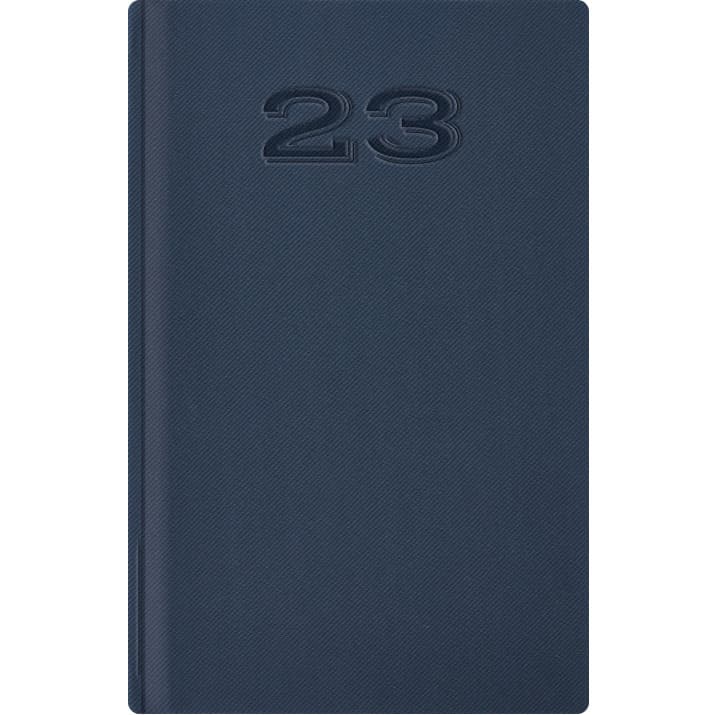 Kalendarz A6 Notesowy CLASSIC (C4), 04 granat fabric TELEGRAPH
