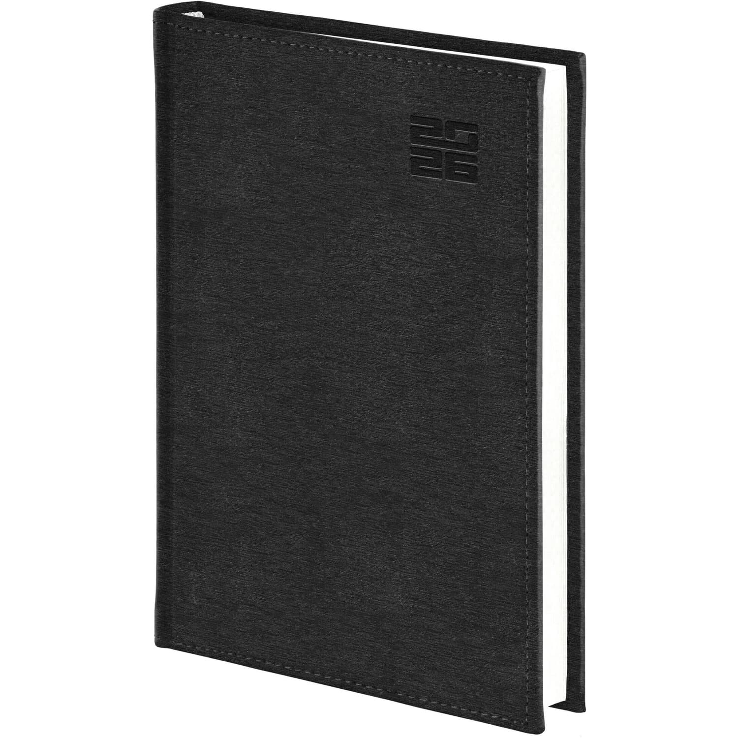 Kalendarz A5 Aluminium STANDARD tygodniowy z notesem p.biały 237 A5TNB czarny Wokół Nas