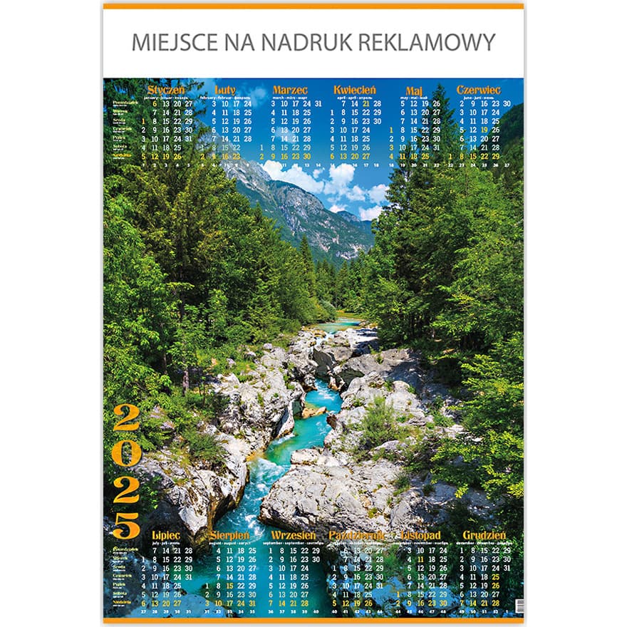 Kalendarz Plakatowy B1, P01 MORSKIE OKO 67x98cm TELEGRAPH