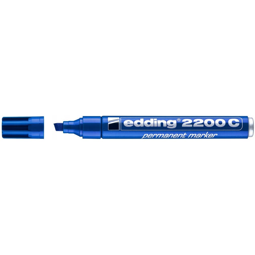 Marker pernamentny 2200/003 ścięty niebieski EDDING