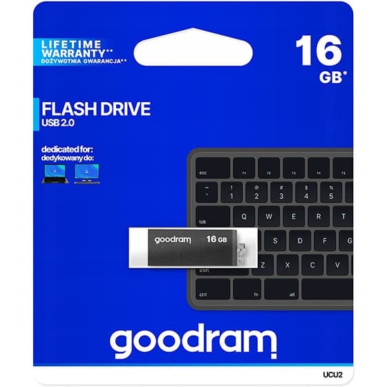 Pamięć USB 16GB GOODRAM UCU2 czarny USB 2.0 UCU2-0160K0R11