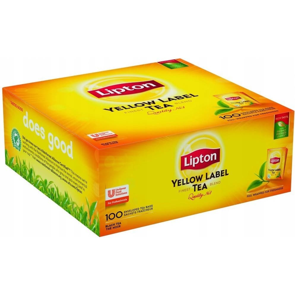 Herbata LIPTON Yellow Label (100 kopert folia) czarna
