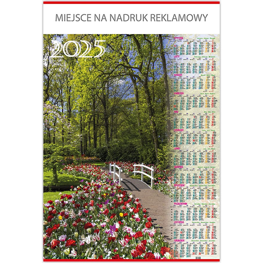 Kalendarz Plakatowy B1, P04 PARK 67x98cm TELEGRAPH