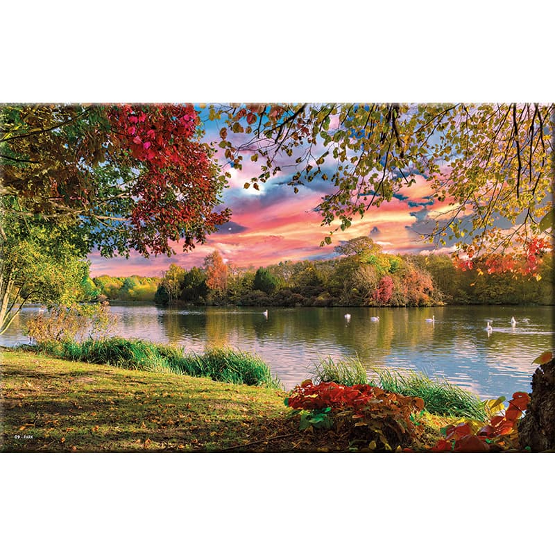 Kalendarz Trójdzielny z główką (T09) PARK - krem 380 x 990 mm TELEGRAPH