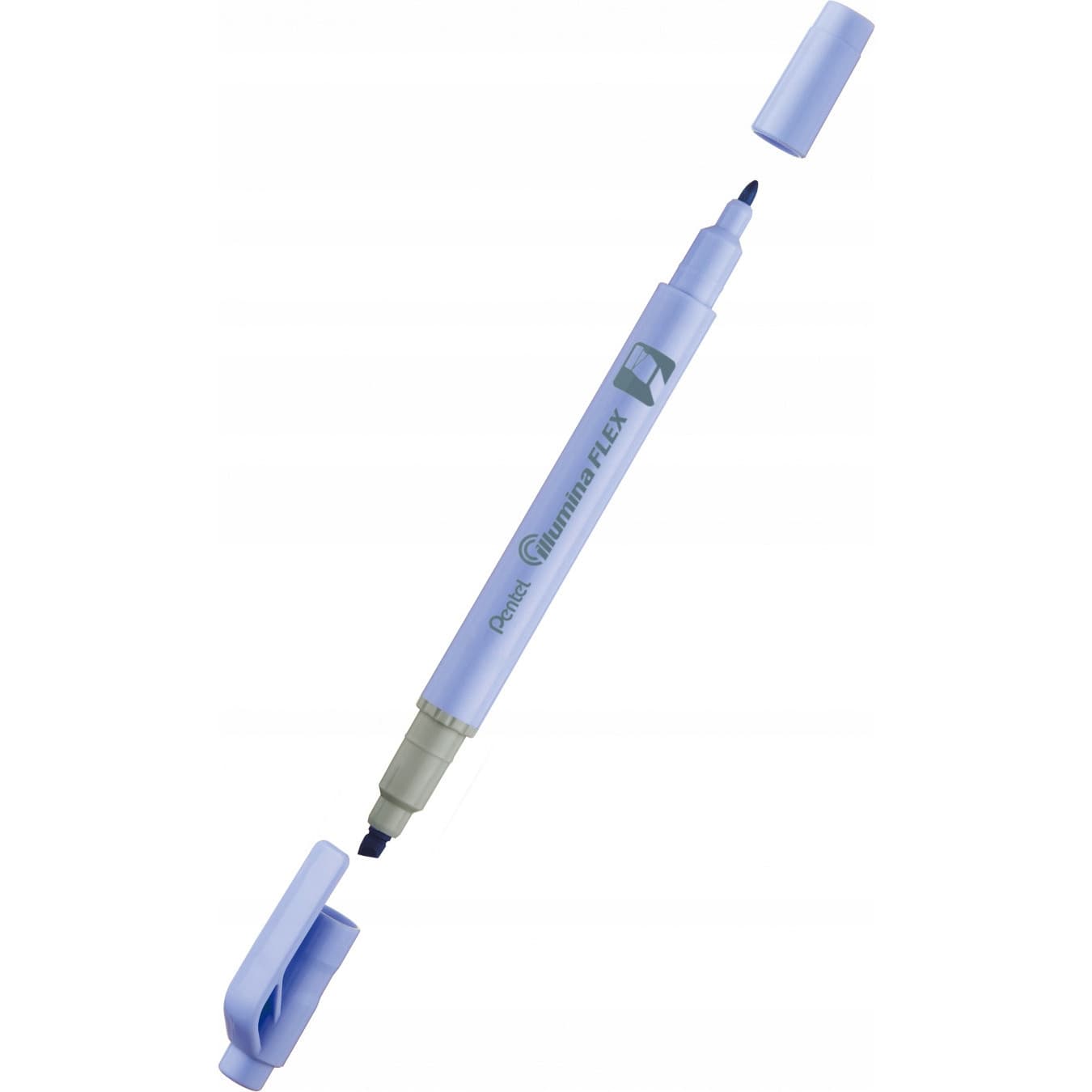 Zakreślacz dwustronny niebieski pastelowy ILLUMINA FLEX SLW11P-CE PENTEL