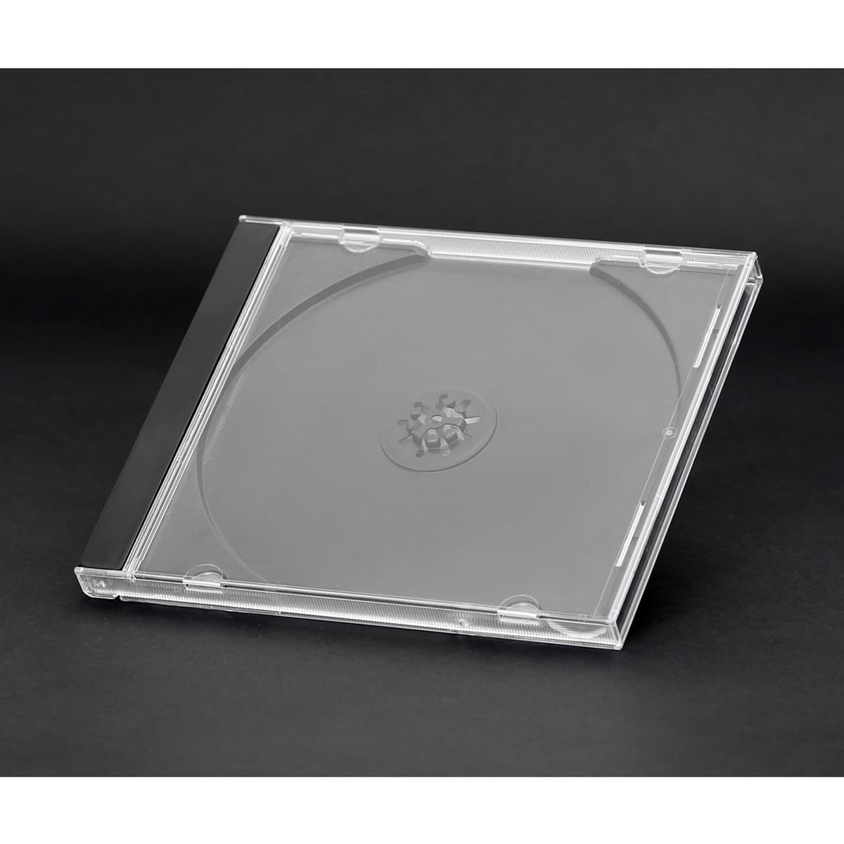 Pudełko na płytę CD jewel 10,4mm czarna taca (10szt) NATUNA (56928)