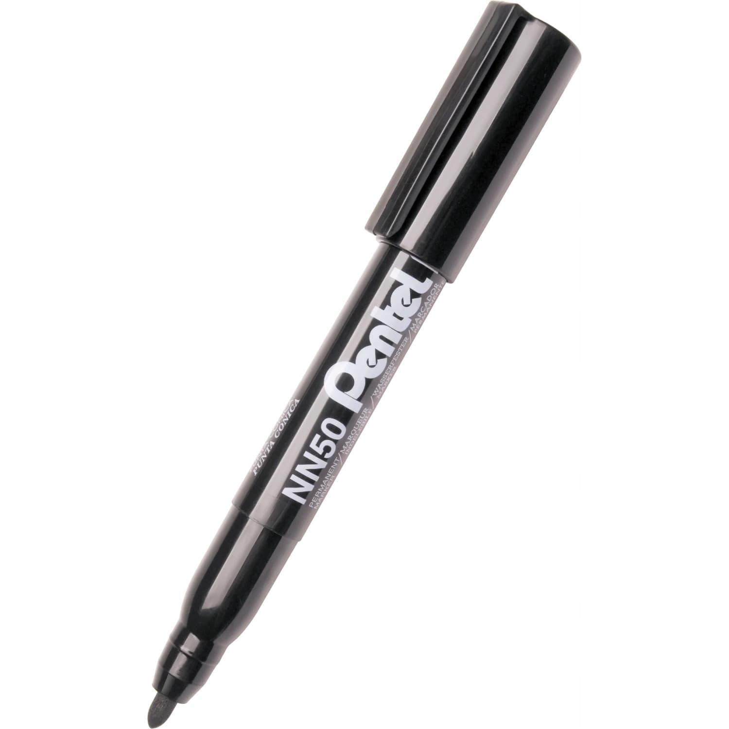 Marker permanentny NN50 czarny okrągła końcówka PENTEL
