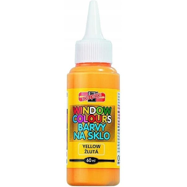 Farba witrażowa 60ml żółta 974201 KOH-I-NOOR