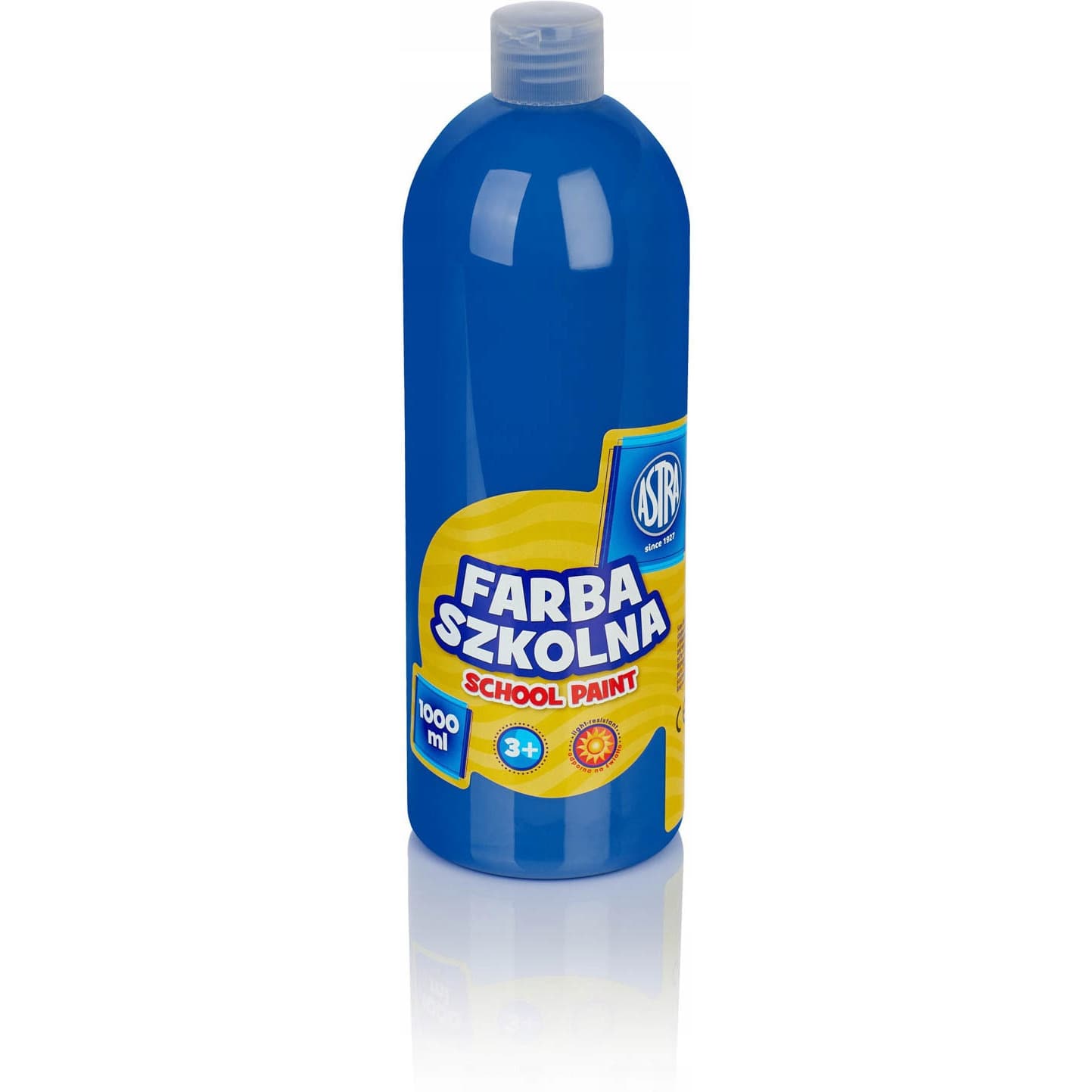 Farba plakatowa szkolna 1000ml ciemna niebieska 301217048 ASTRA