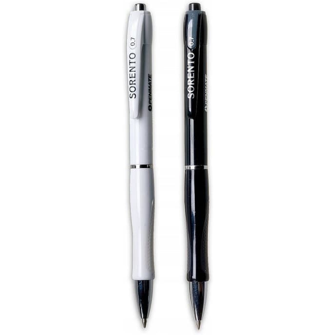 Długopis SORENTO Black- White TT7164 PENMATE