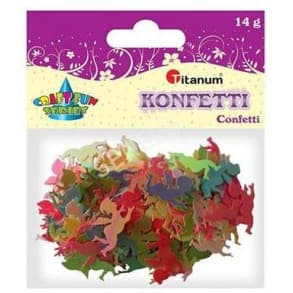 Konfetti ANIOŁKI 14g CR021 30x20mm tęczowe 284815 TITANUM
