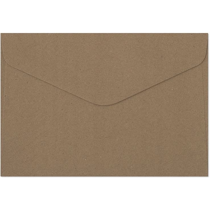 Koperta ozdobna 114x162mm KRAFT c.brązowy C6 120g (8szt.) 280222 Galeria Papieru