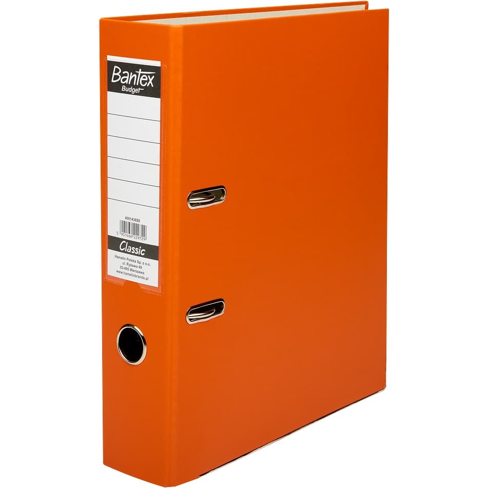Segregator na dokumenty A4 75mm CLASSIC pomarańczowy 400143828 BANTEX BUGET