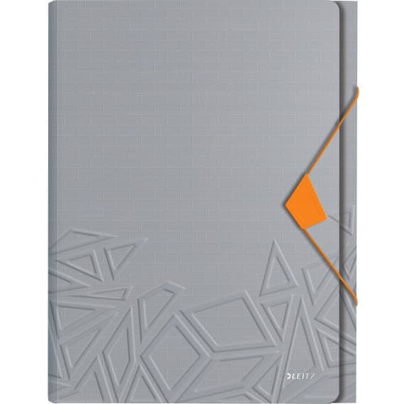 Teczka z przegródkami Leitz Urban Chic, PP, A4, mieści 250 kartek, szara 39970088