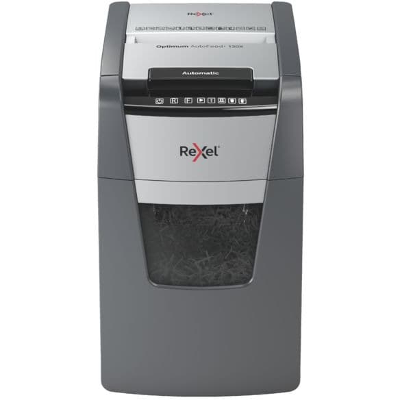 Niszczarka Rexel Optimum AutoFeed+ 130X P4 130 kartek, kosz 44L 2020130XEU