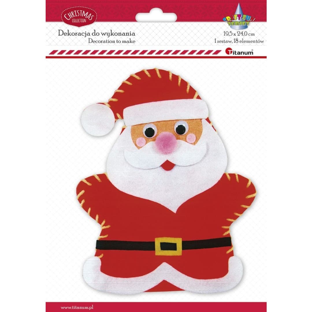 Dekoracja XMASS mikołaj 439850 TITANUM