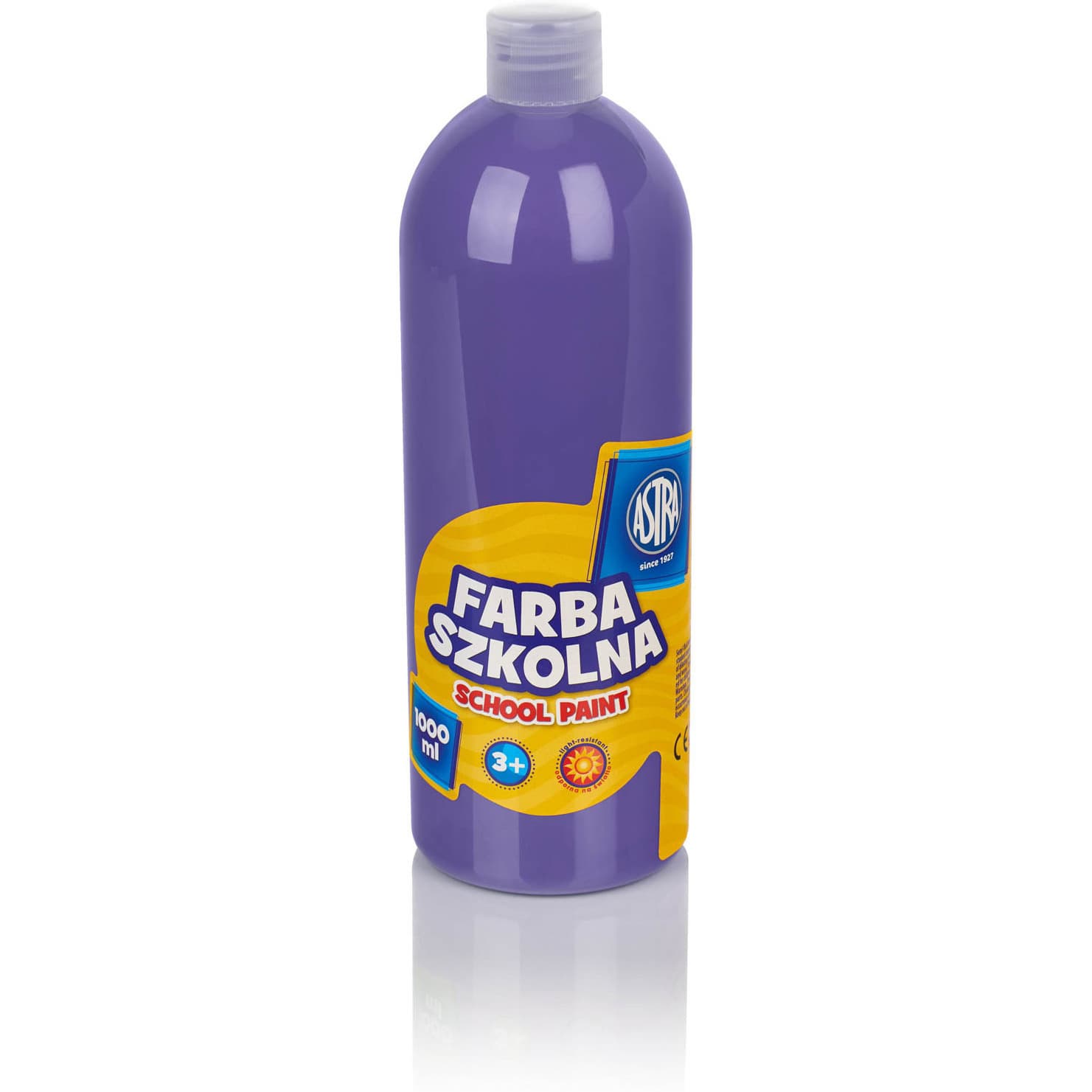 Farba plakatowa szkolna 1000ml fioletowa 301217058 ASTRA