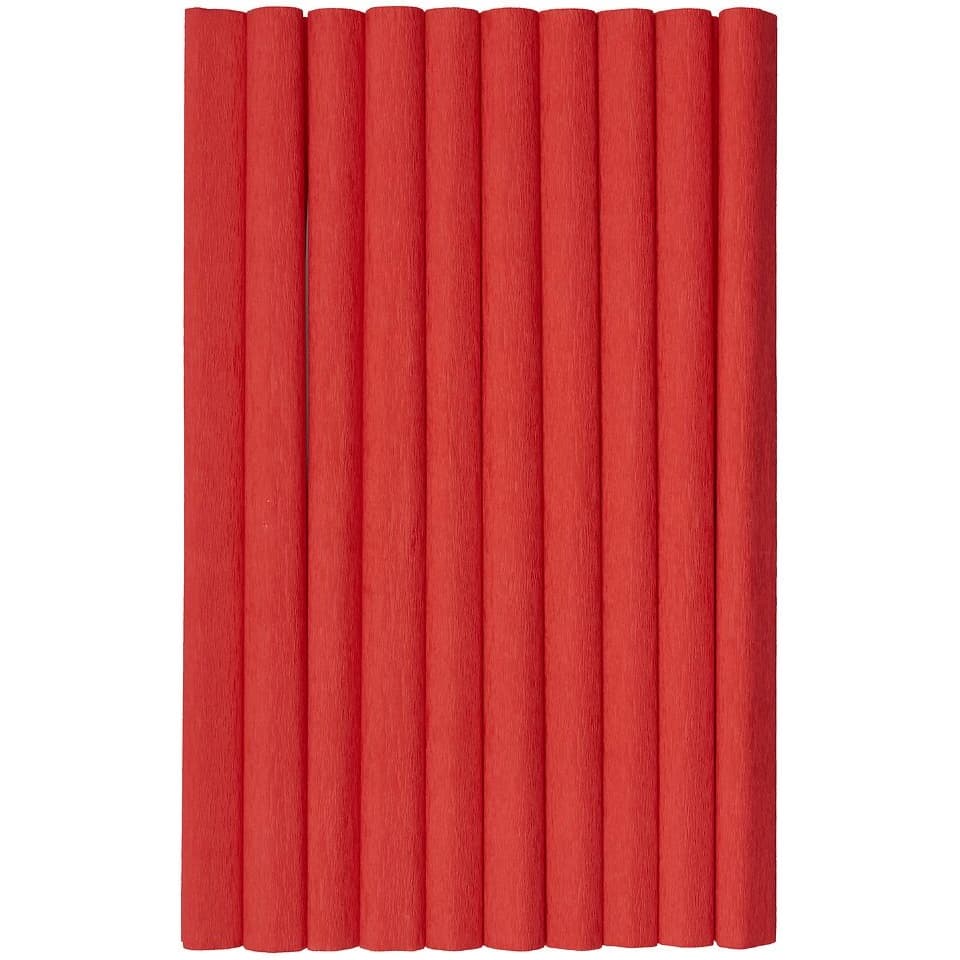 Bibuła marszczona (10 rolek) 50x200cm czerwony 400153895 HERLITZ