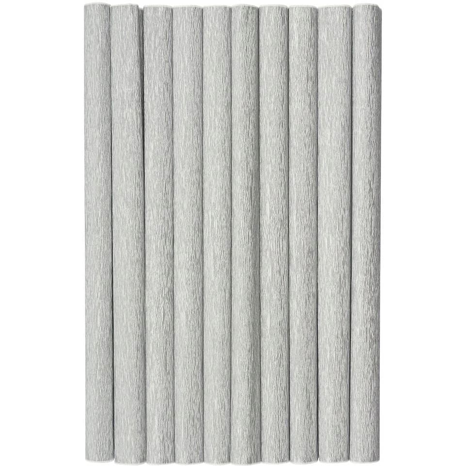 Bibuła marszczona (10 rolek) 50x200cm srebrny 400153928 HERLITZ