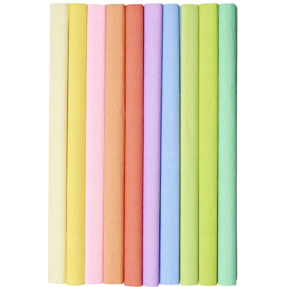 Bibuła marszczona 50x200cm mix pastelowy 400153932 HERLITZ