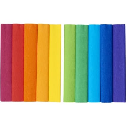 Bibuła marszczona 25x200cm mały mix tęczowy 400153935 HERLITZ