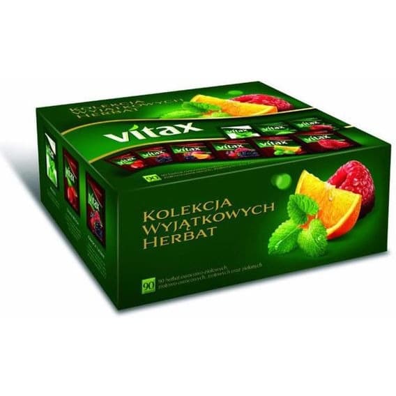 Herbata VITAX KOLEKCJA Przyjemności MIX (90kopert) 9 smaków