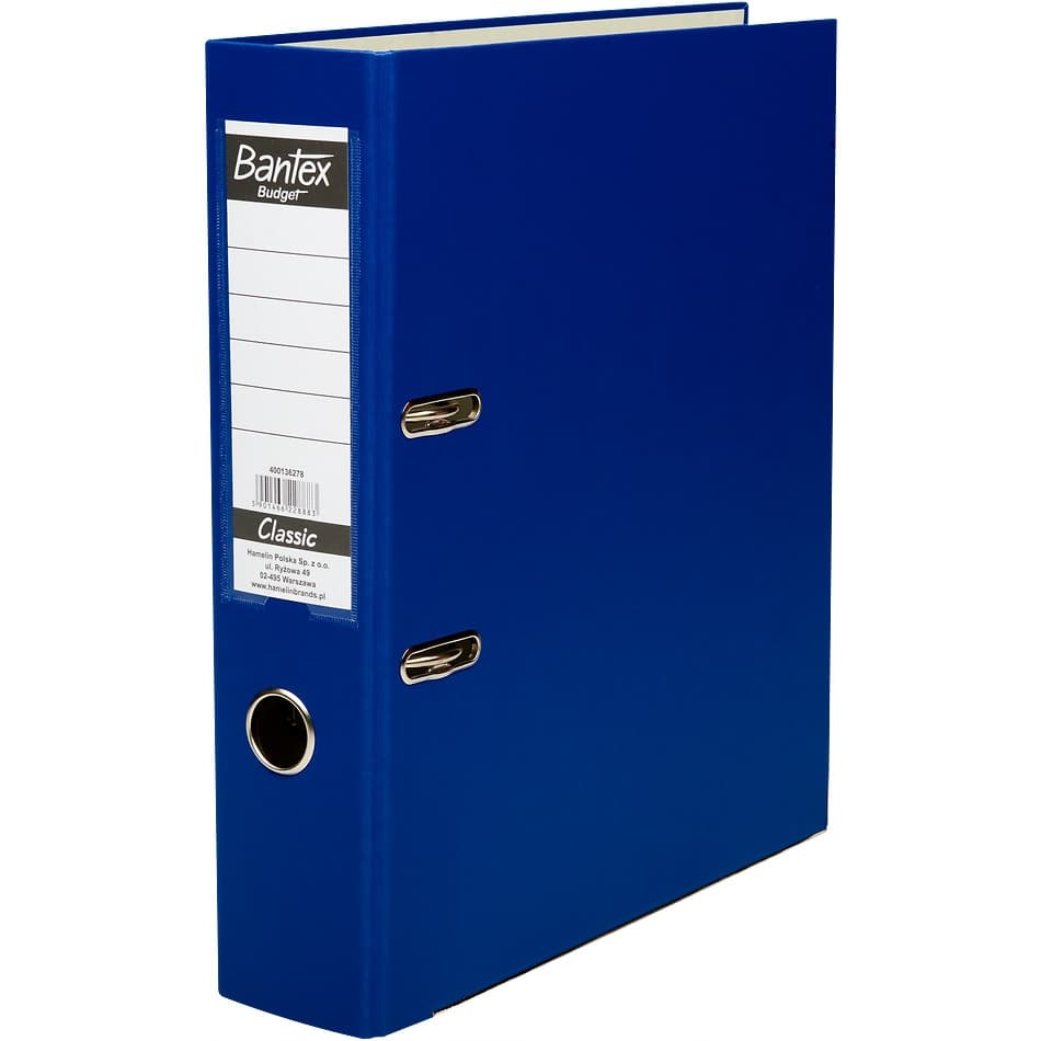 Segregator na dokumenty A4 75mm CLASSIC granatowy 400136278 BANTEX BUDGET