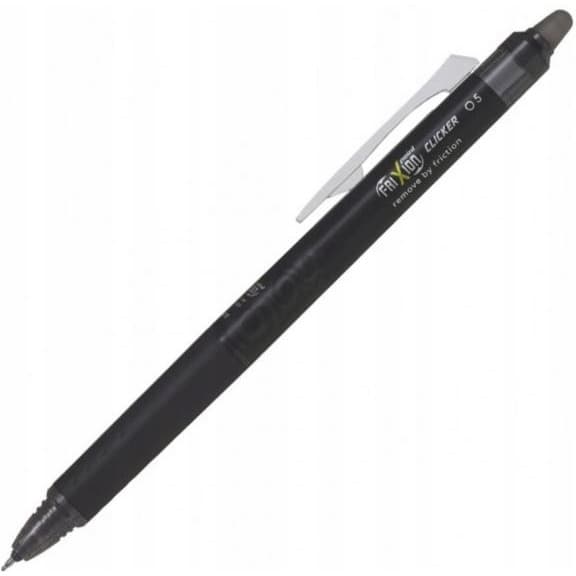Pióro kulkowe Pilot clicker Frixion 0,5mm czarne BLRT-FR5-B