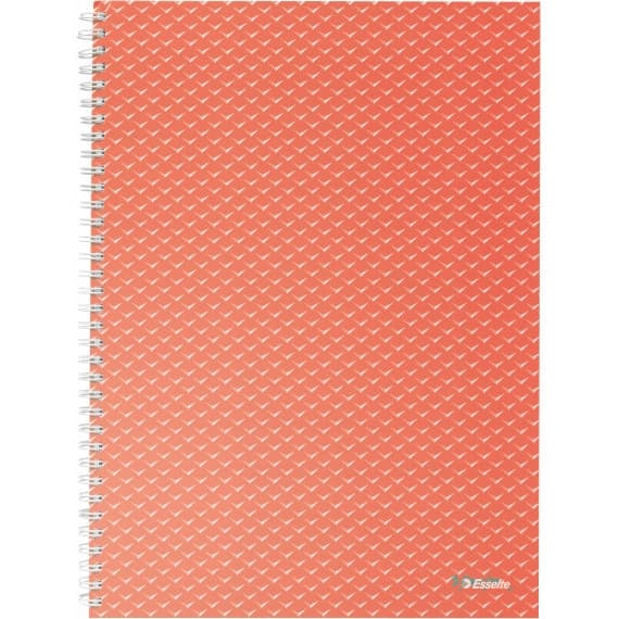 Kołonotatnik Colour`Breeze A4 w kratkę koralowy 628478 ESSELTE