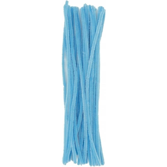 Druty pluszowe DPK-25 6mm x 30cm błękitne (40 szt.) ALIGA