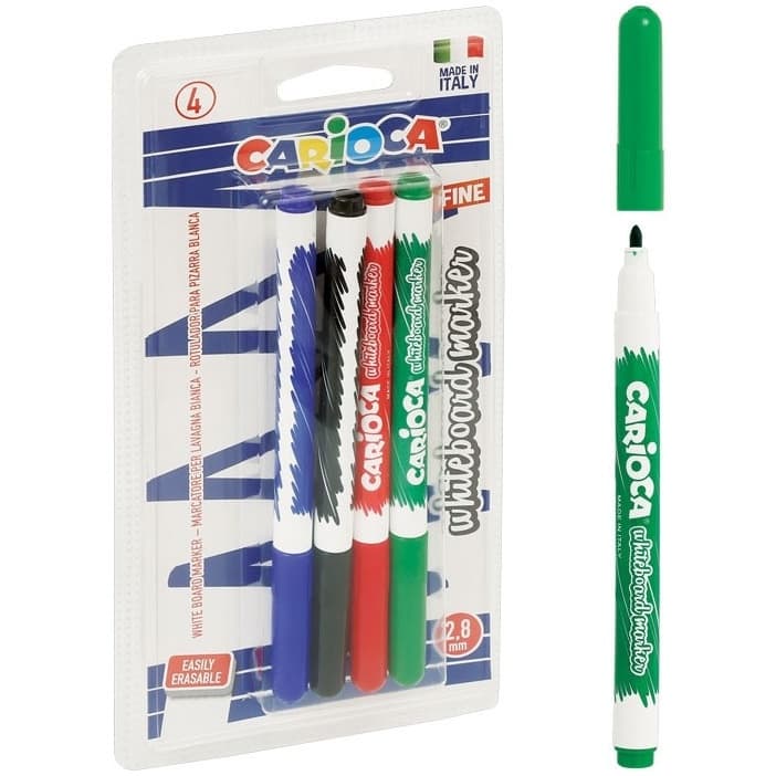 Markery tablicowe CARIOCA 4kolory 43231