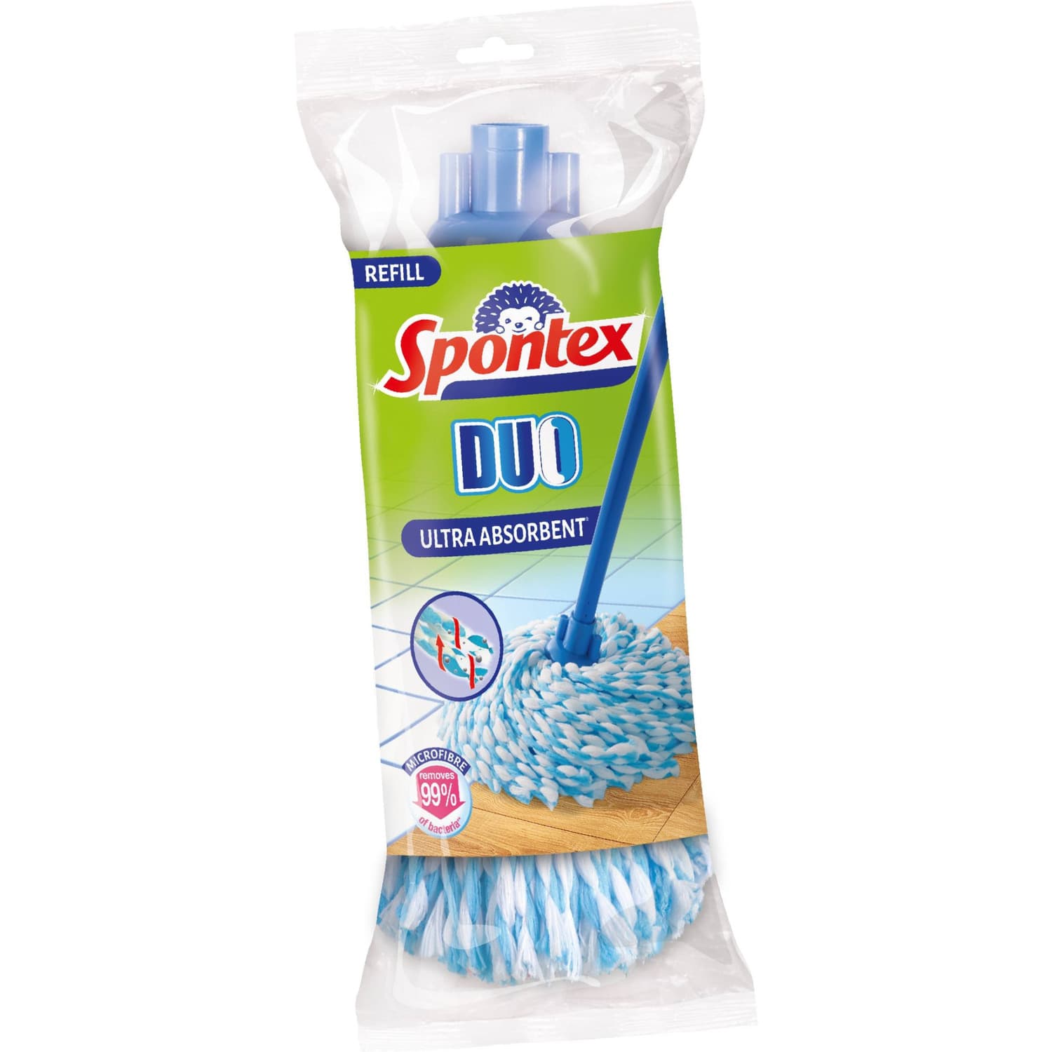 Zapas DUO MOP 97750189 sznurkowy z mikrofibry SPONTEX