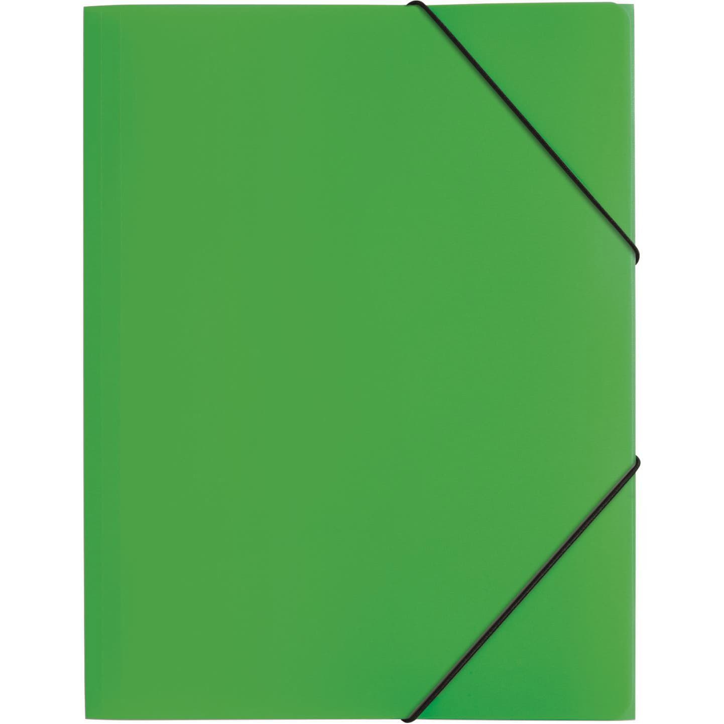 Teczka z gumkami, A4, PP, zielona P2161305 PAGNA