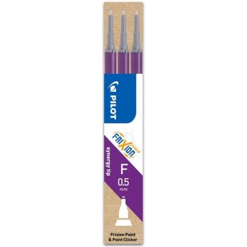 Wkład FRIXION POINT 0,5mm fioletowy (3szt) BLS-FRPS-V-S8 PILOT