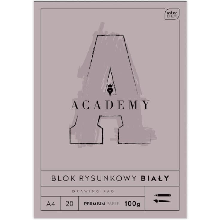 Blok rysunkowy A4 20 100g ACADEMY