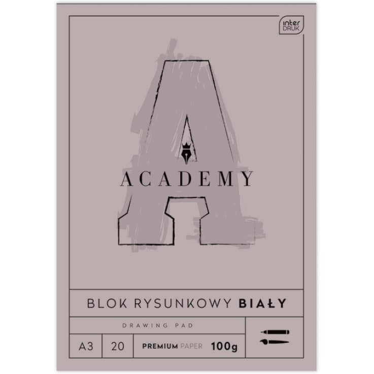 Blok rysunkowy A3 20 100g ACADEMY