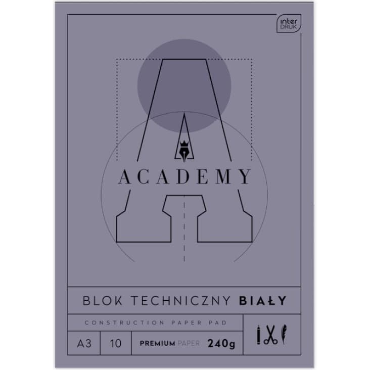 Blok techniczny A3 10 240g ACADEMY