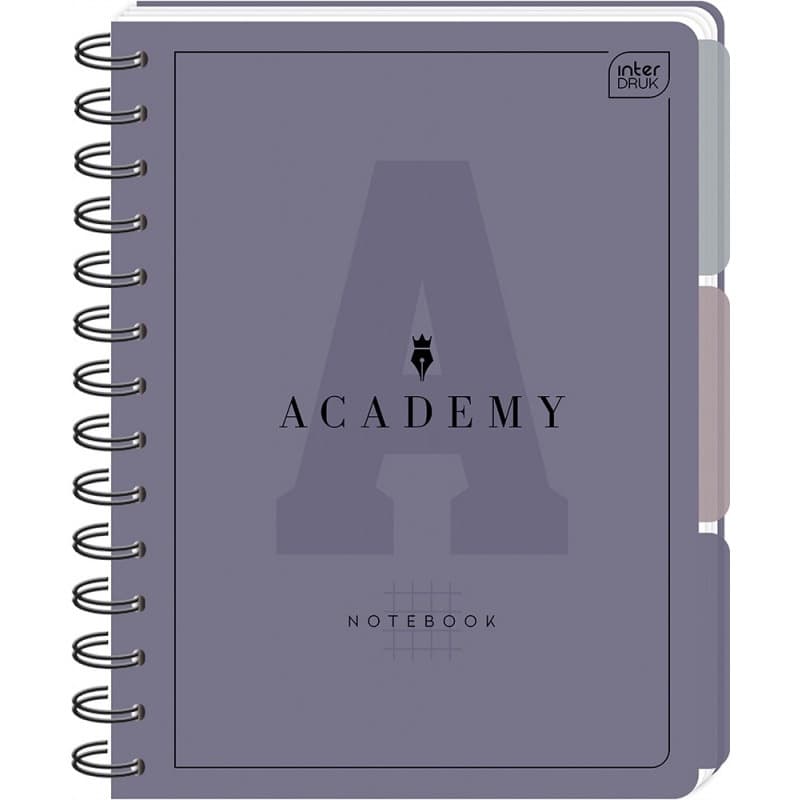 Kołozeszyt A4 100k. kratka 90g przekł PP ACADEMY