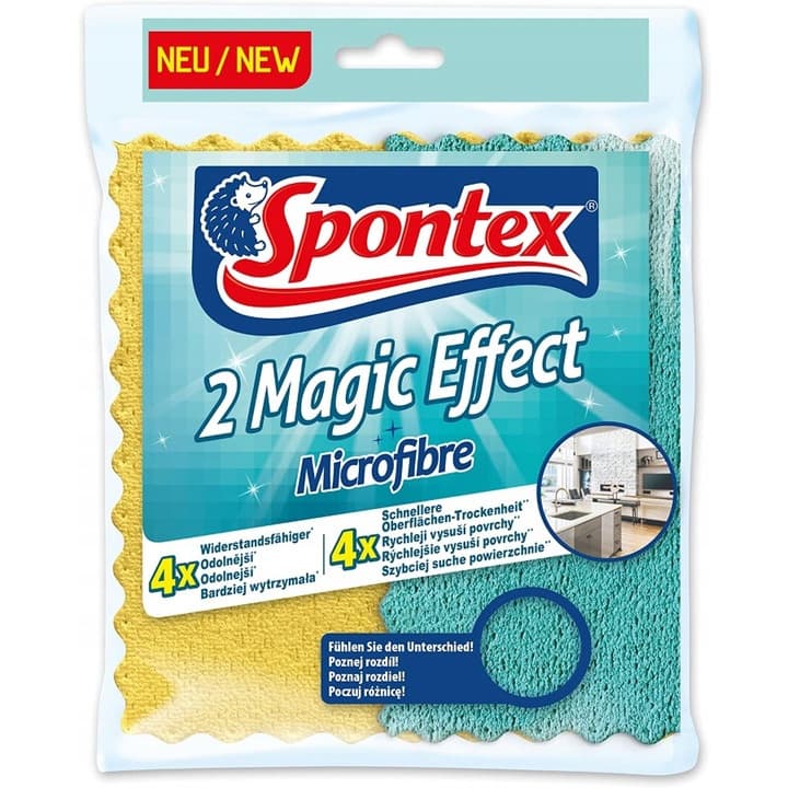 Ściereczki z mikrofibry 20,5x22cm MAGIC EFFECT (2 sztuki) 197000040 SPONTEX
