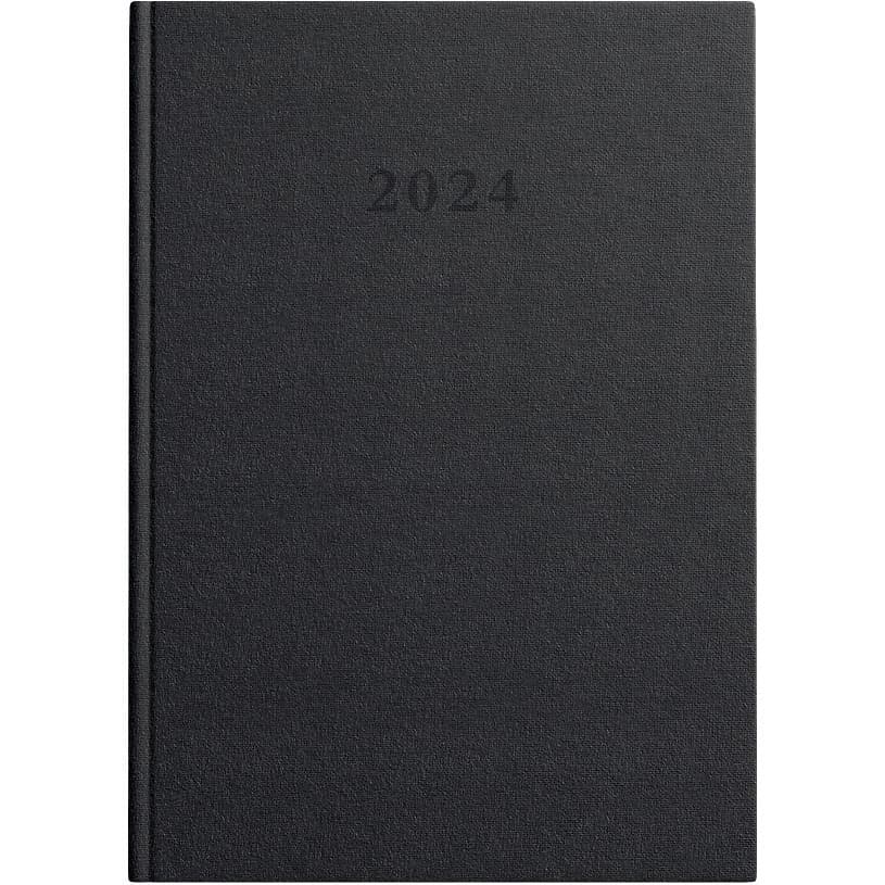 Kalendarz A4 czarny dzienny STANDARD 2024 400177475 TOP 2000