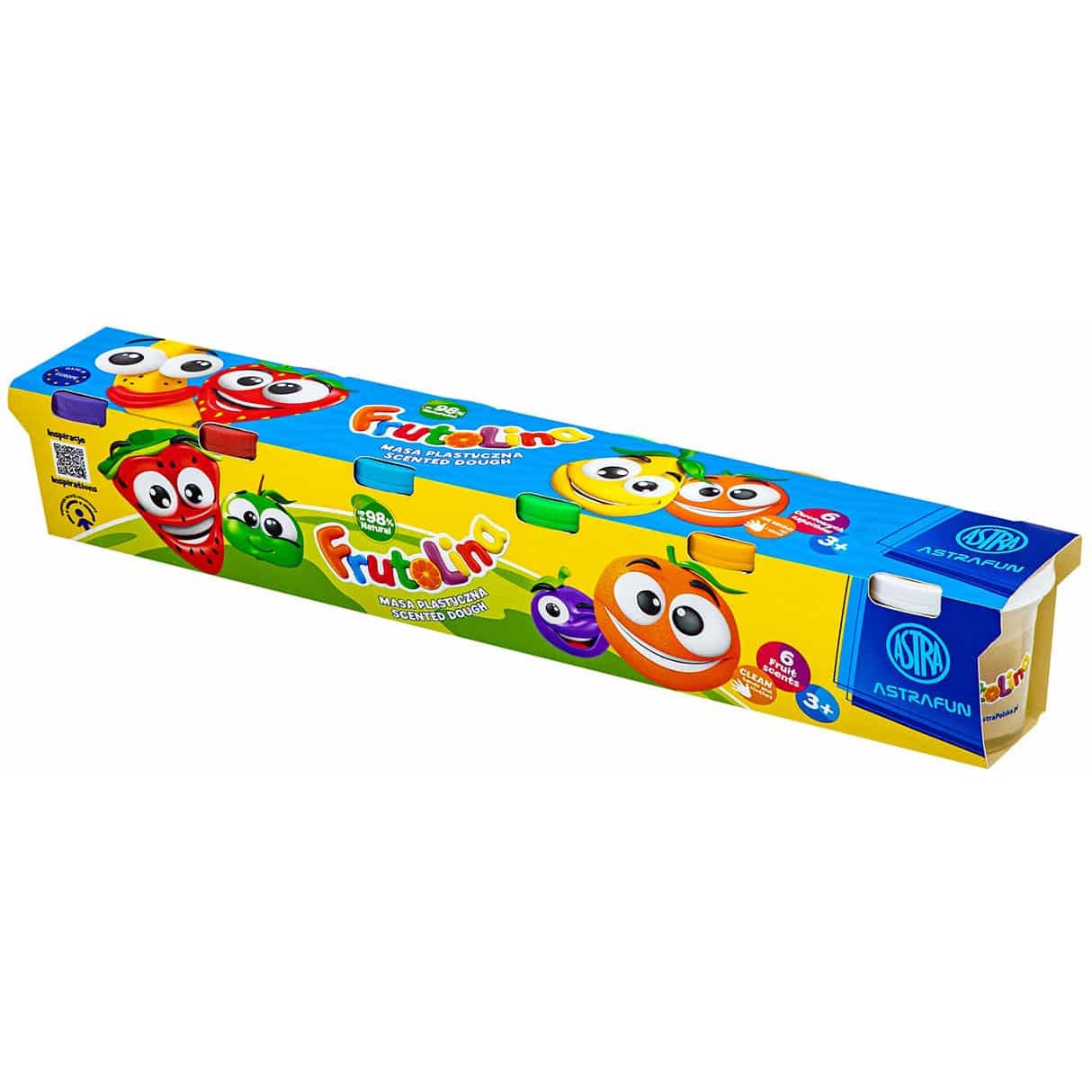 Masa plastyczna FRUTOLINA zestaw 6 sztuk x 100g 336122011 ASTRA