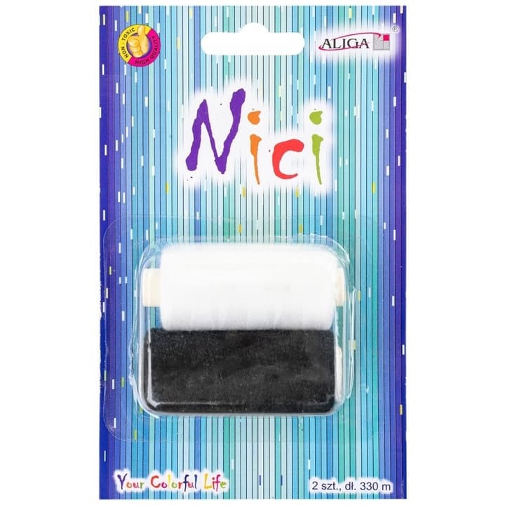 Nici czarna i biała 2szt. x 330m NIT-0292 ALIGA