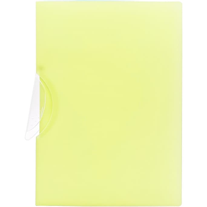 Skoroszyt z klipsem A4 PP pastel żółty SKP-A4-03 BIURFOL