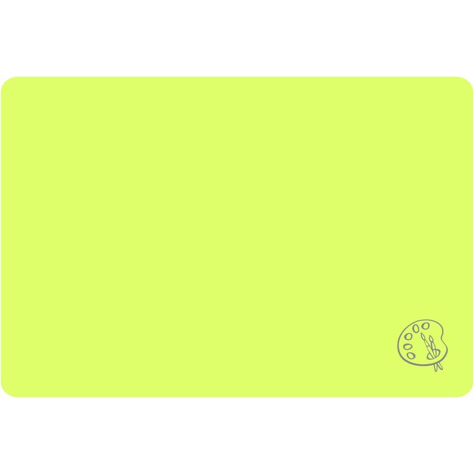 Podkładka na biurko do prac plastycznych 38x56cm A3 neonowy żółty PS-NEON-A3-02 BIURFOL
